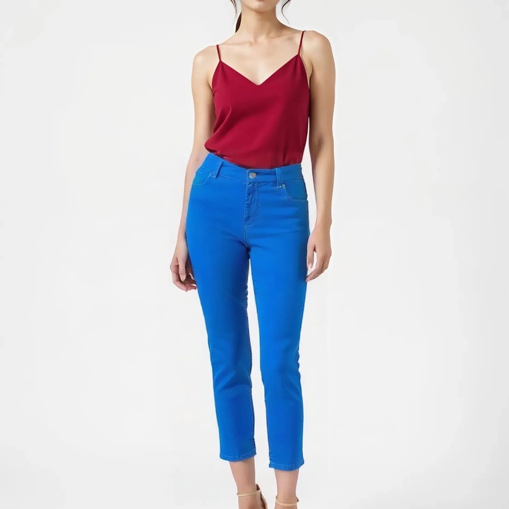 CELEBRITY PINK Straight Tapered Pants Blue 36x30